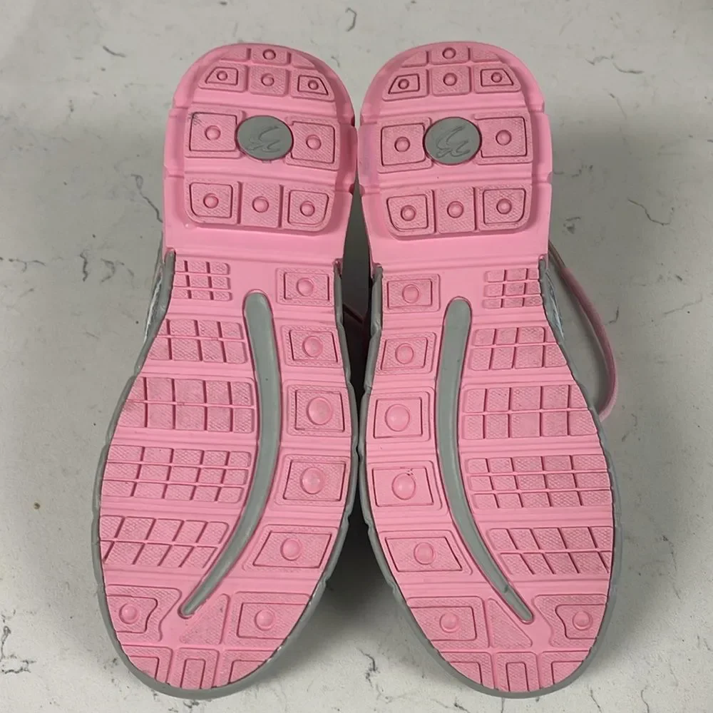 Gravity Defyer Women's G-Defy Super Walk Gray Pink Athletic Shoes 8 US